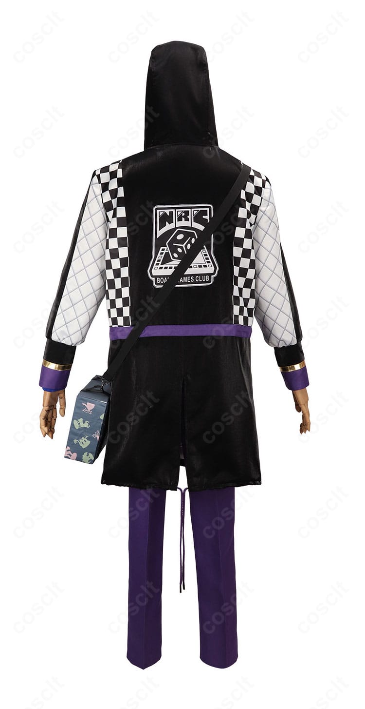 イデア・シュラウド クラブ・ウェア衣装の背面画像。コートのシルエットとバックラインを確認できる