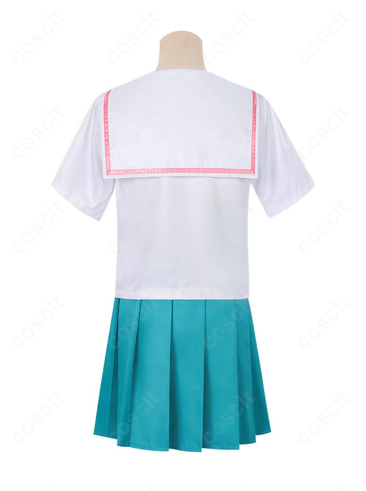 超かぐや姫！ 酒寄彩葉 制服コスプレ 背面デザインと丈感の確認用画像