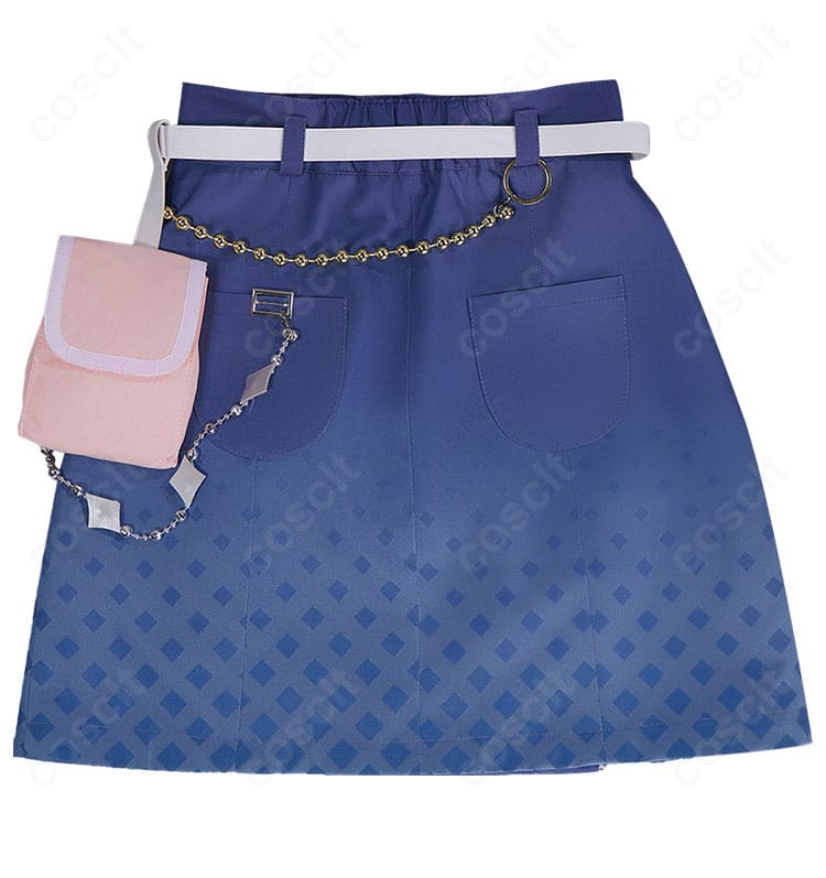 小豆沢こはね『あま～いひと時』スカート背面の装飾ディテール。後ろ姿のデザインとドレープ感。