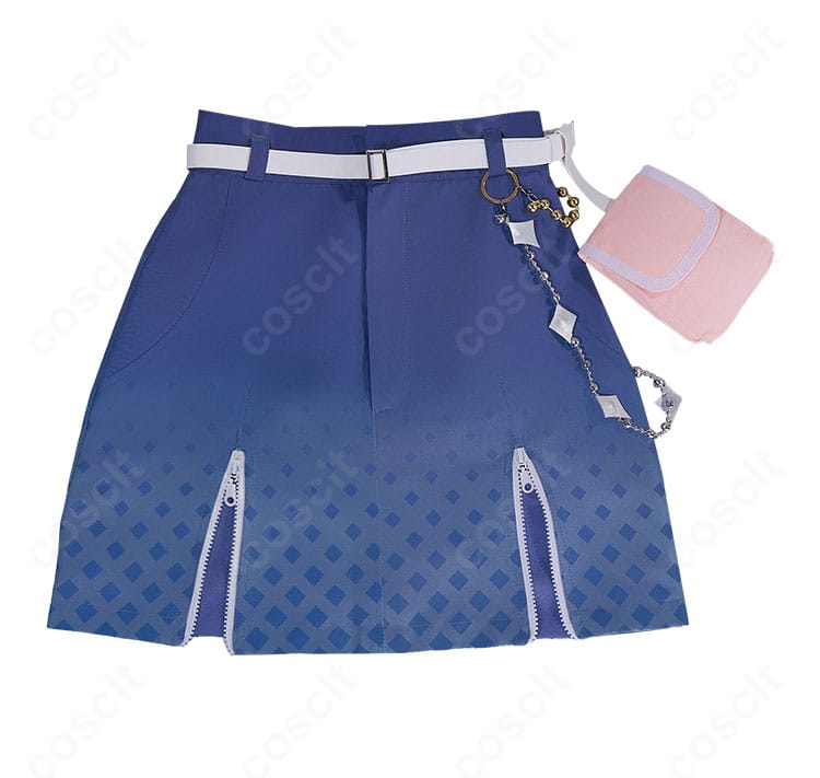 小豆沢こはね『あま～いひと時』スカート装飾の細部。めめっち風ぐるぐるモチーフと縁取りの作り込み。