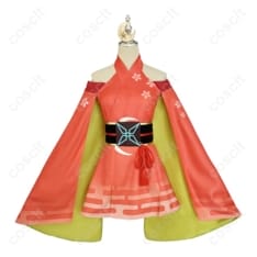 かぐや姫風コスプレ衣装｜薄手で通気性◎ ワンピース＋コルセット＋髪飾りセット - 1枚目の画像（サムネイル）