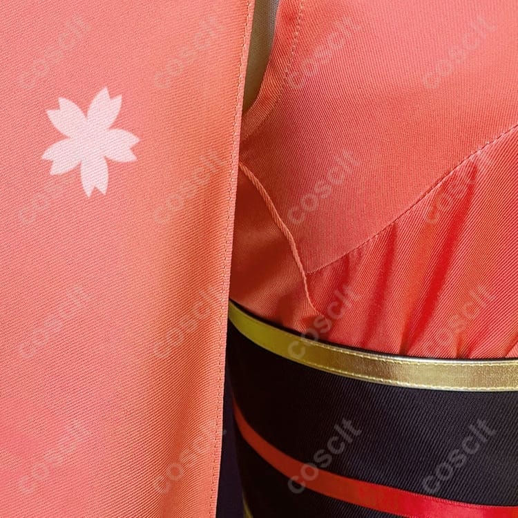 かぐや姫風コスプレ衣装｜薄手で通気性◎ ワンピース＋コルセット＋髪飾りセット - 4枚目の画像