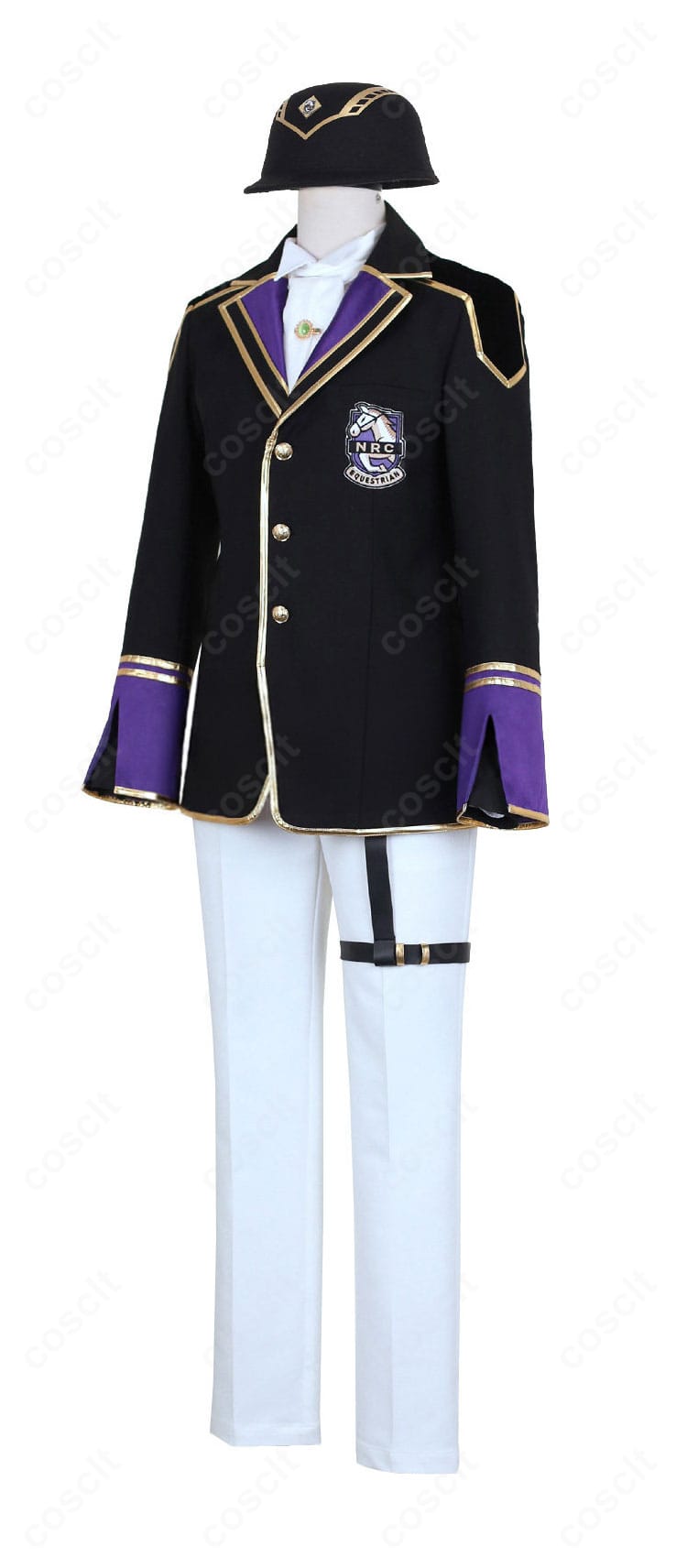 シルバー クラブウェア（馬術部）コスプレ衣装の側面シルエット