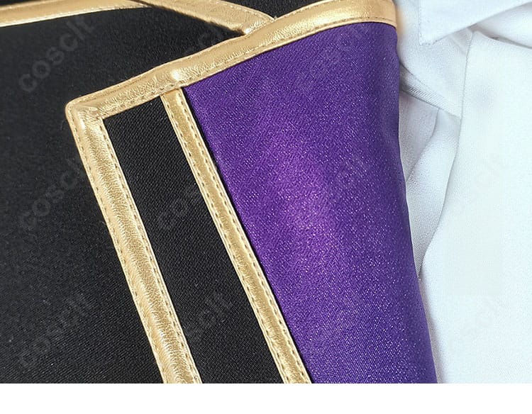 衣領の装飾と縁取りのディテール