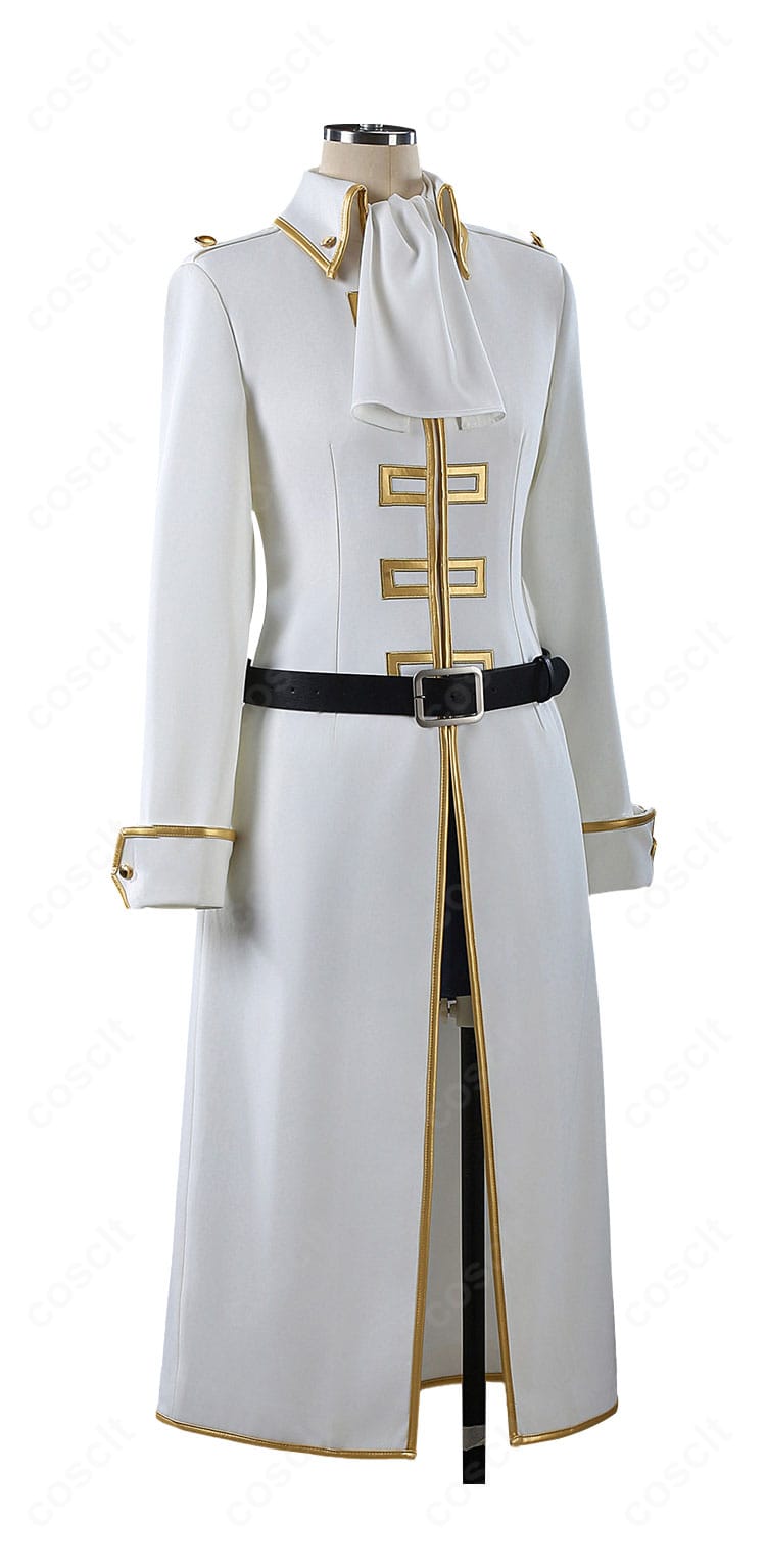 今井信女 見廻組副長 制服コスプレの側面ビュー。コートのラインとベルト位置が分かる写真
