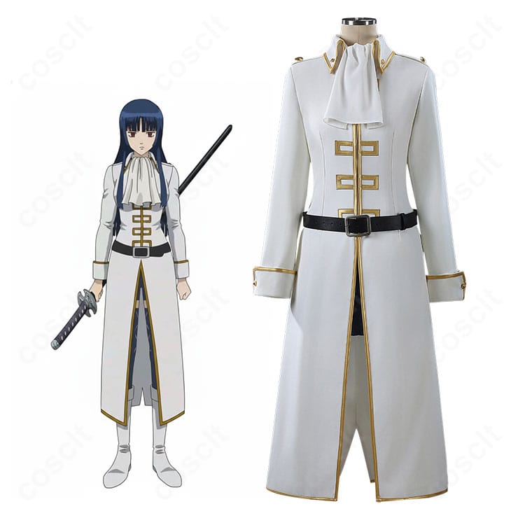 銀魂 今井信女 見廻組副長 制服コスプレをモデルが着用した全身イメージ