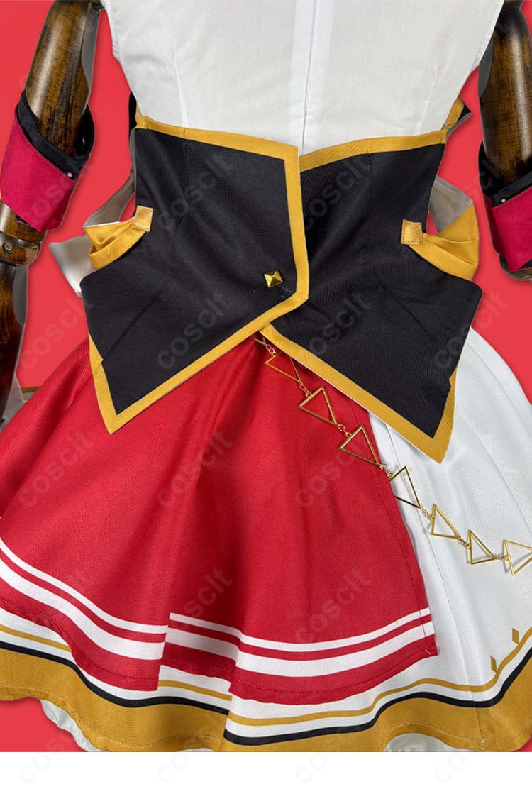 ウエストの帯状装飾(腰部の帯)ディテール。素材感とステッチの整いを示すクローズアップ