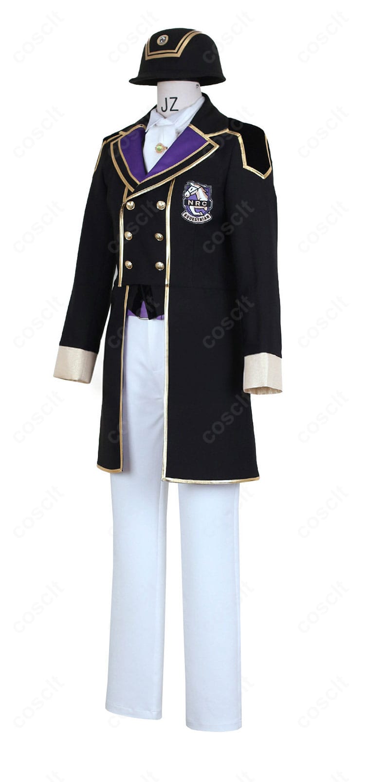 セベク・ジグボルト クラブ・ウェア衣装の側面。肩線と袖のライン、パンツのフォルムを確認