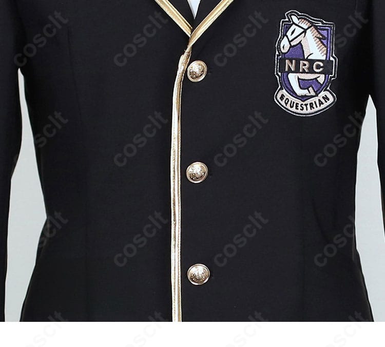 前立てボタンと比翼風デザインの近接画像