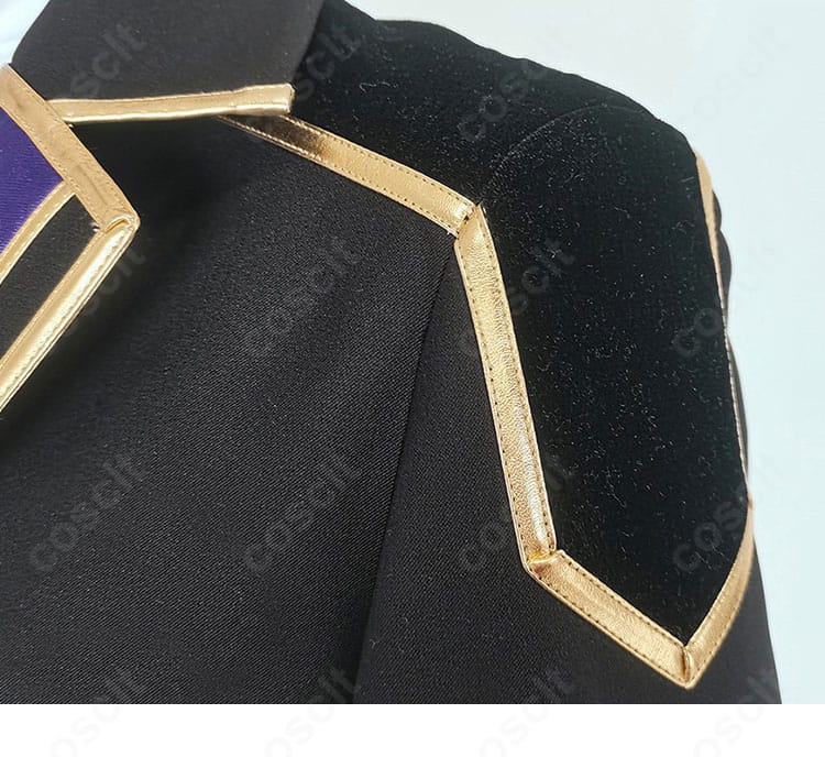 肩から袖にかけての切替・ラインテープの拡大画像