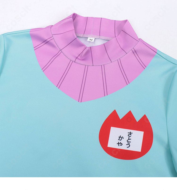 カヤのブルーパーカー えり元ディテール｜フード付け根と縫製ステッチ