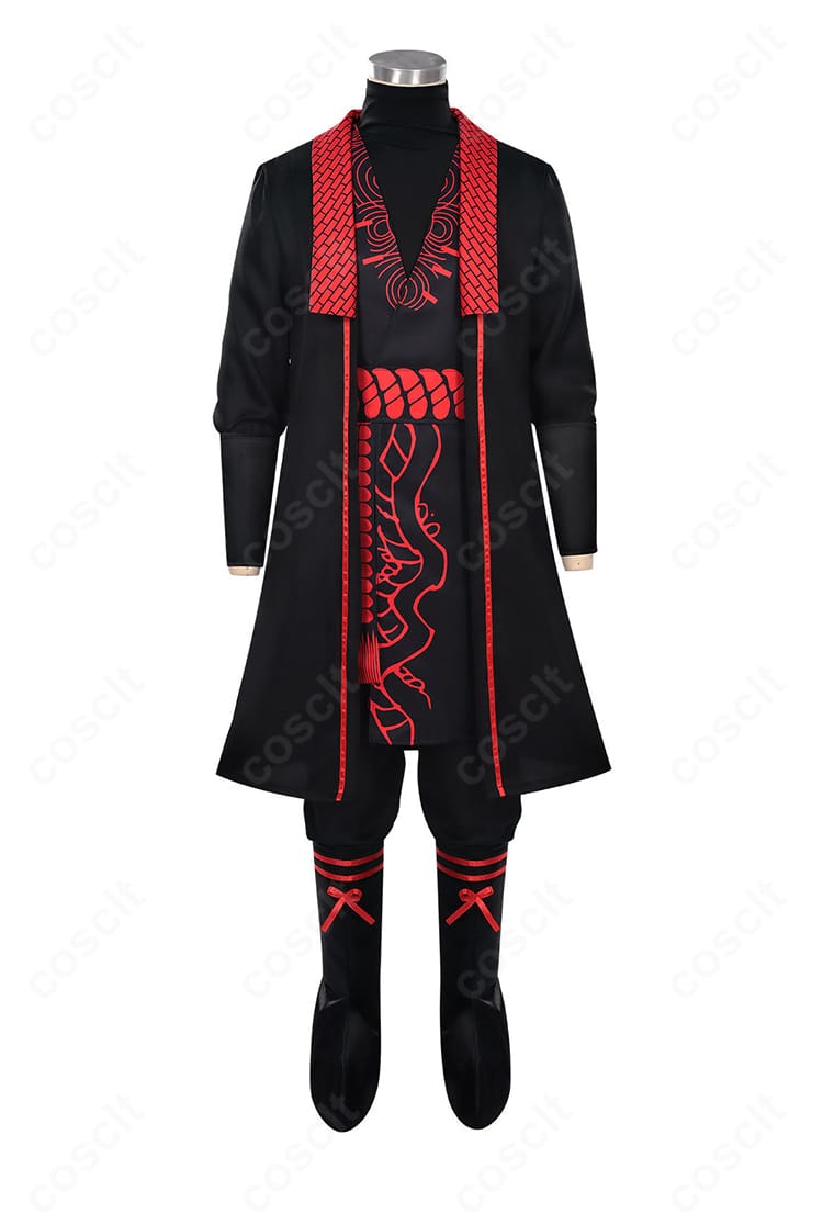 衣装全体の正面装飾ディテール（胸元～ウエスト周りのパーツ）