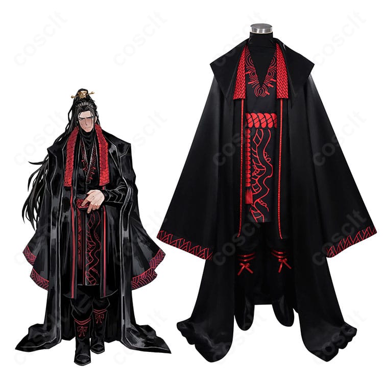 リンバス・カンパニー ジア・チォウ コスプレ衣装を着用した人物とフルコーデ全体像