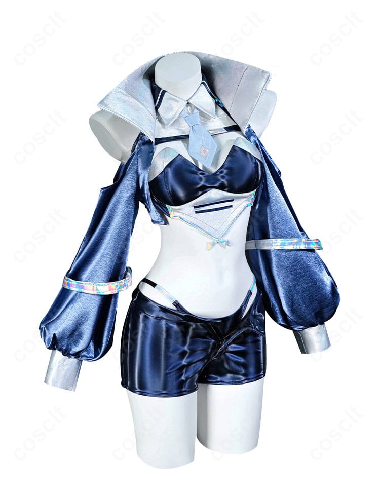 ニュージャージー レースクイーン衣装のトップスとショートパンツ正面