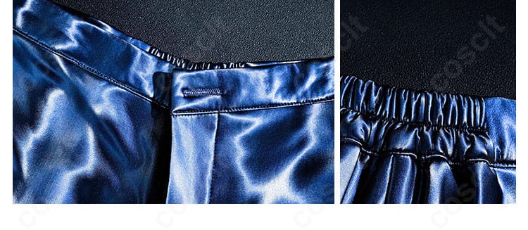 ニュージャージー 衣装のパンツウエスト周りと留め部のディテール