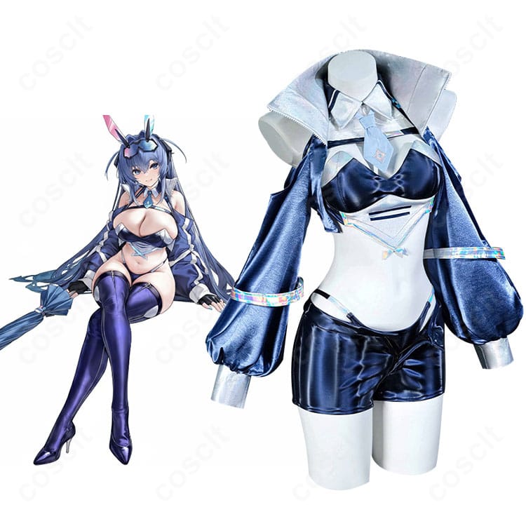 ニュージャージー ブラック・プレリュード衣装を着用した全身モデル画像