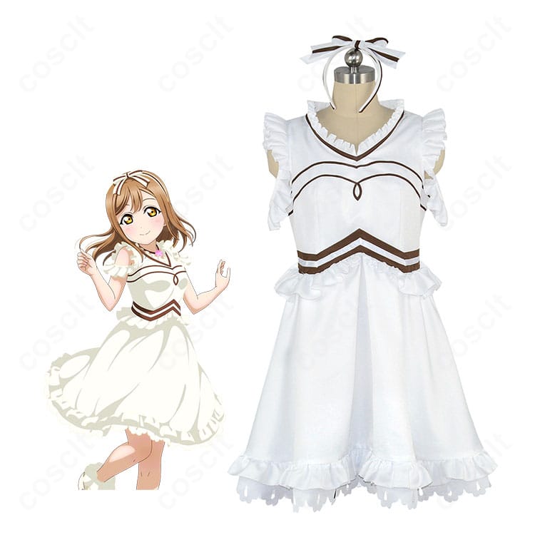 国木田花丸『夜景をあなたと』コスプレ衣装を着用した全身イメージ。ワンピースとカチューシャの雰囲気が伝わる人物写真。