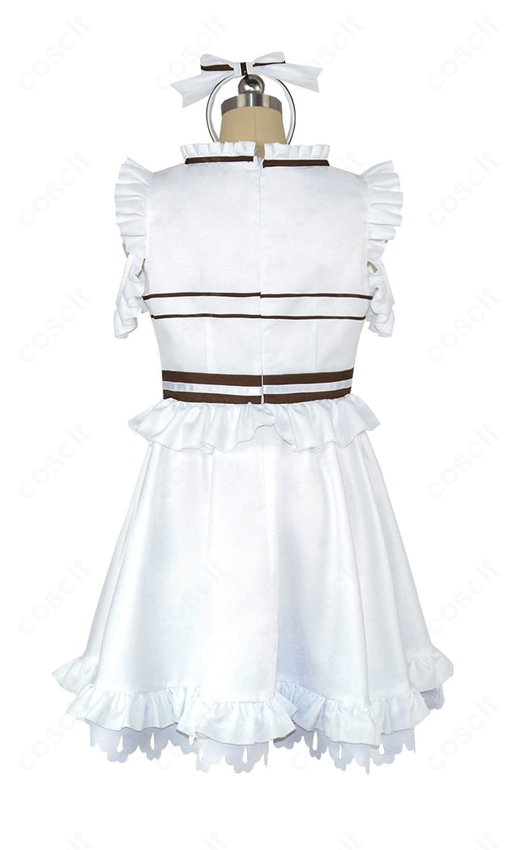 国木田花丸『夜景をあなたと』コスプレ衣装のワンピース背面。ライン取りとファスナー位置が確認できる角度。