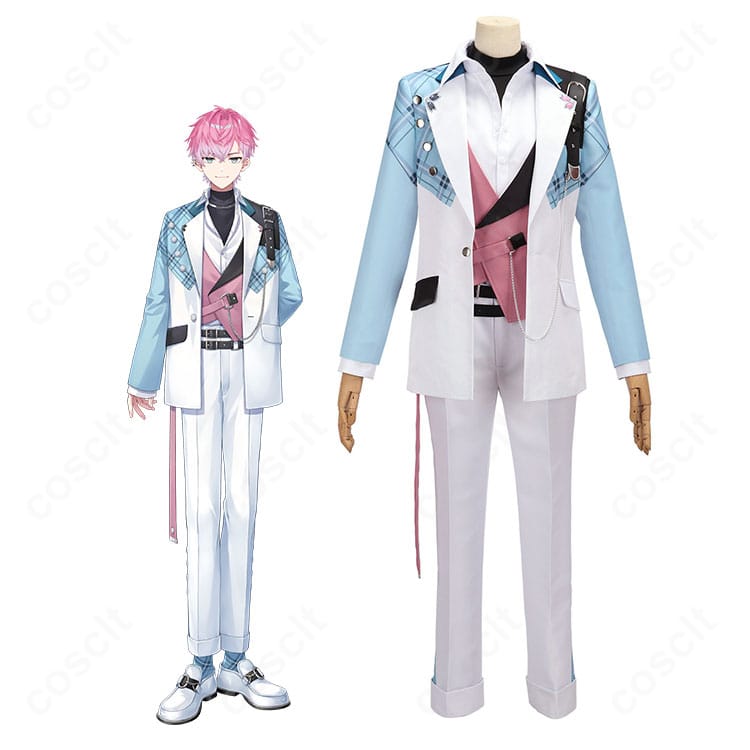 皇れお デフォルト衣装を着用した全身イメージ。コートとベストのレイヤーでクールなシルエットを再現。