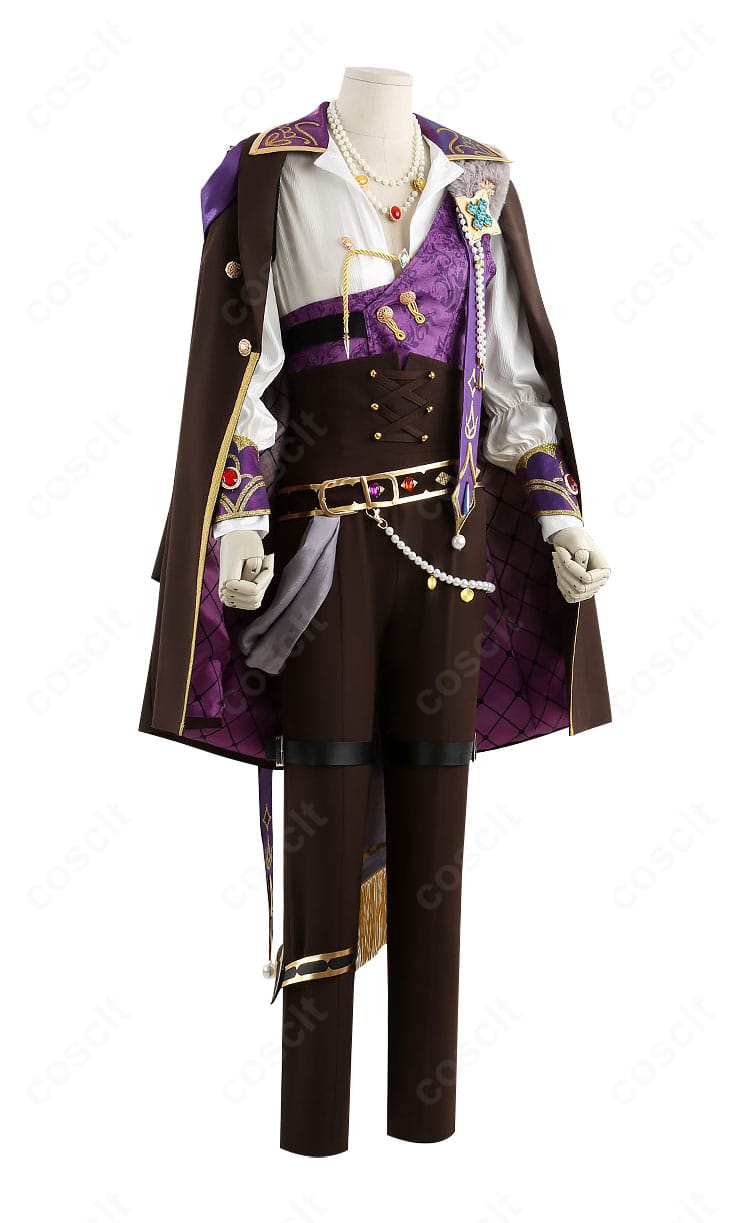 ロイヤルフラッシュ衣装の右側面シルエットと装飾の配置