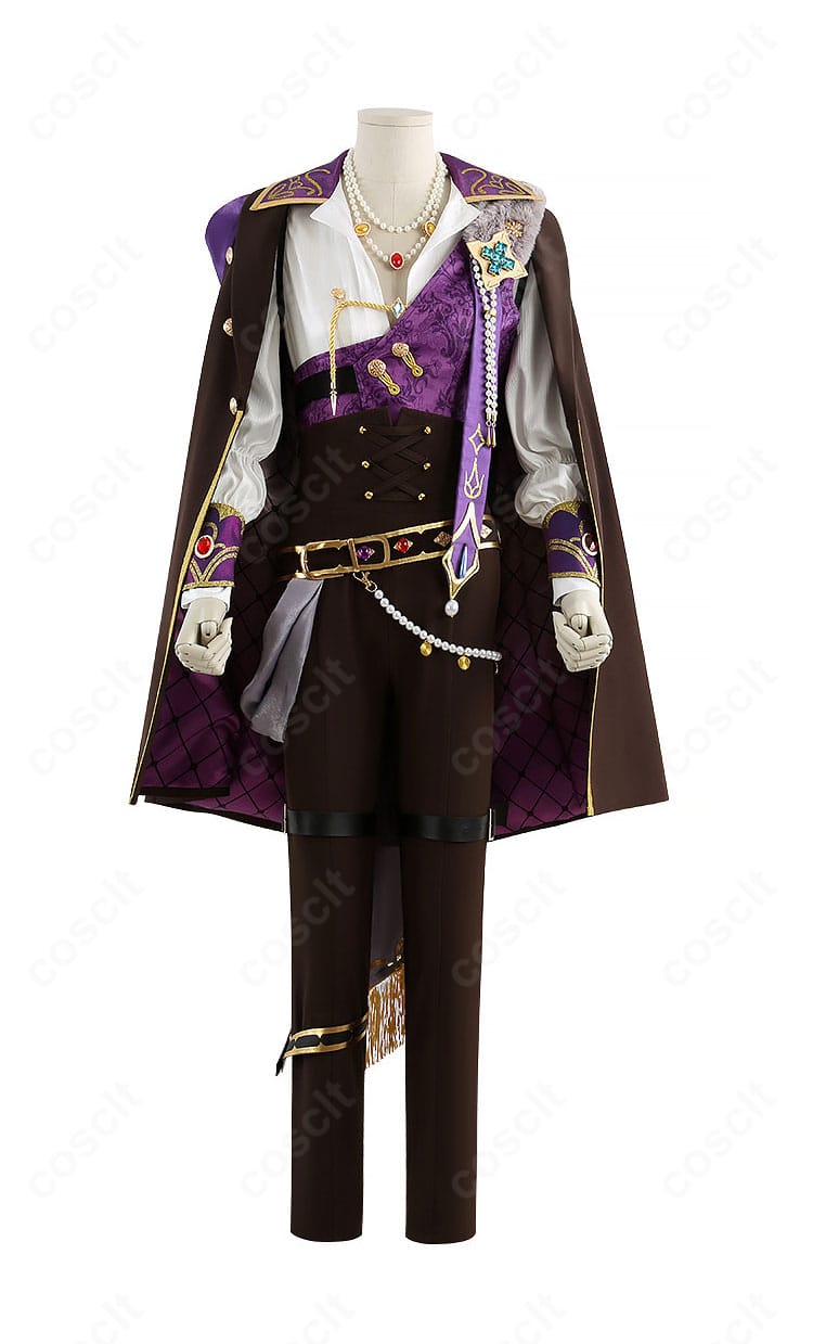 ロイヤルフラッシュ衣装一式の正面全景（コート・ベスト・シャツ・ズボン）