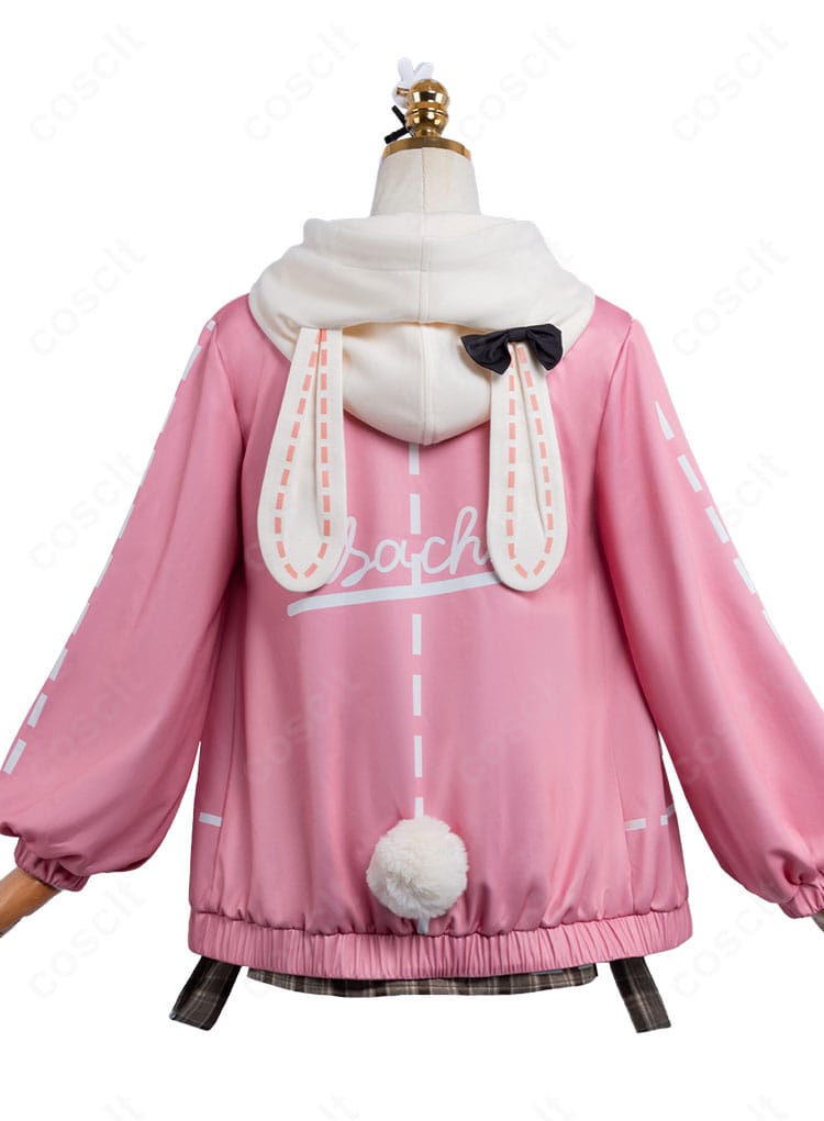 おさんぽうさちゃんコーデの背面ディスプレイ（しっぽ装飾付き）