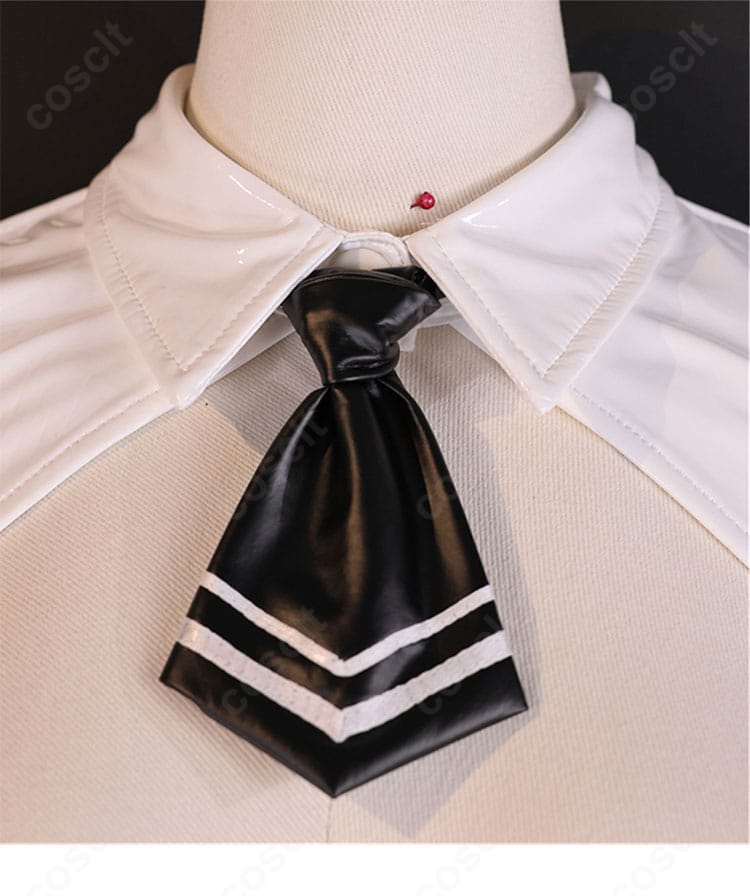 ブラン 逆バニー衣装 蝶結びタイ装飾のディテール