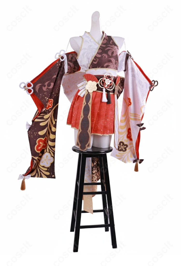 百鬼あやめ 7周年記念衣装 右側面シルエットと袖の形状