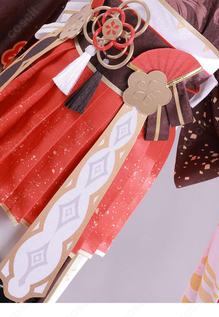 百鬼あやめ衣装 腰部アクセサリーの質感と取付位置