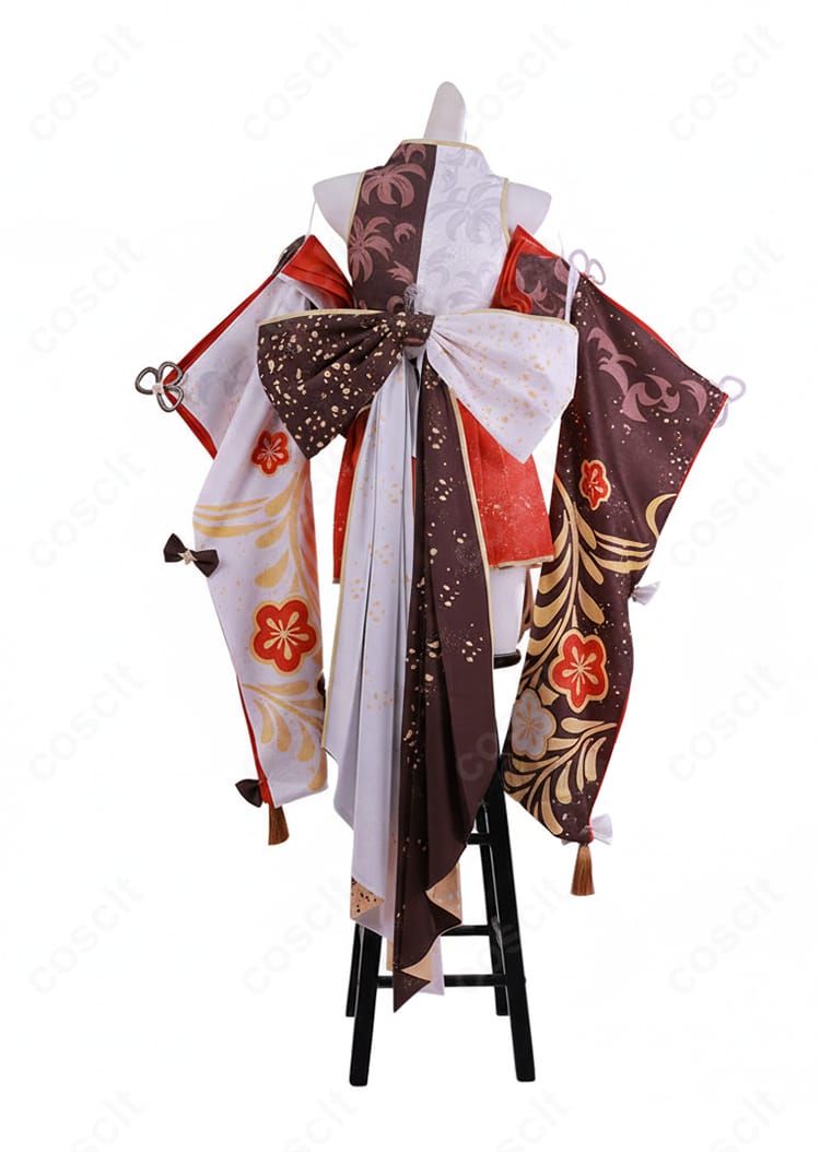 百鬼あやめ 7周年記念衣装 背面の大きな蝶結びと裾デザイン