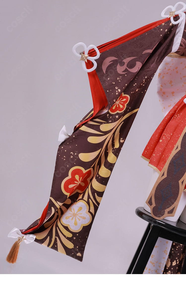 百鬼あやめ衣装 右袖・袖口の装飾パーツとライン