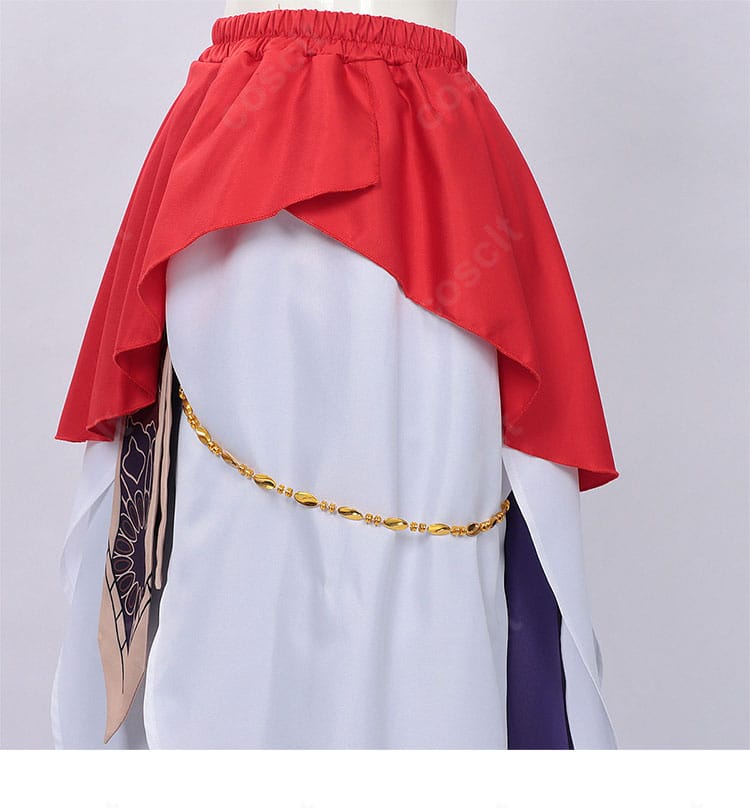 下装サイドの装飾ディテール。スカートの側面ラインとアクセントの配置が分かるカット