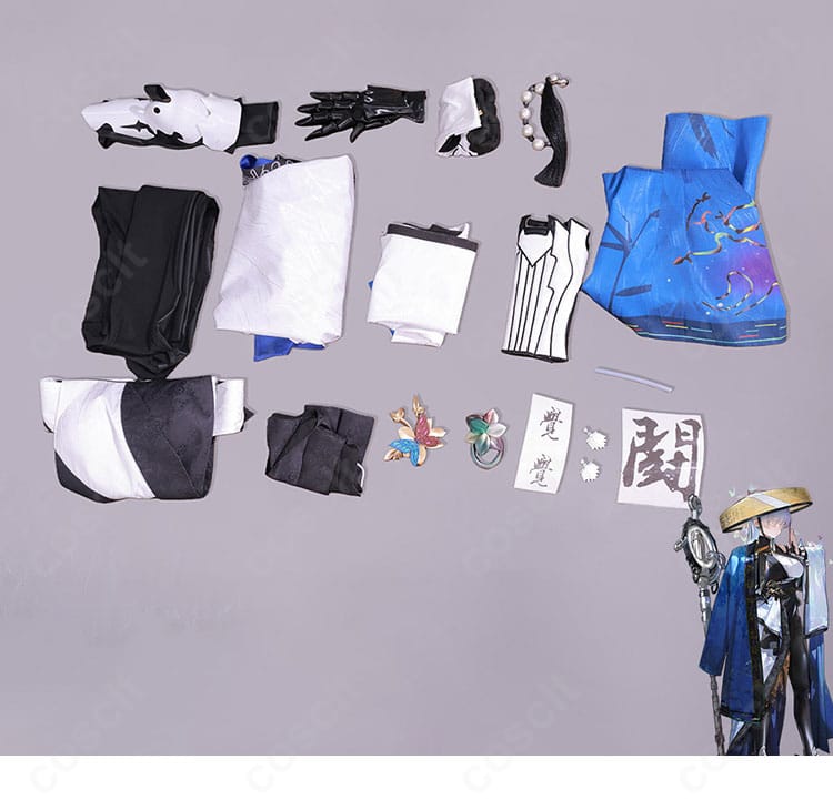 セット内容を並べた一式展示写真（別売り笠は除く）