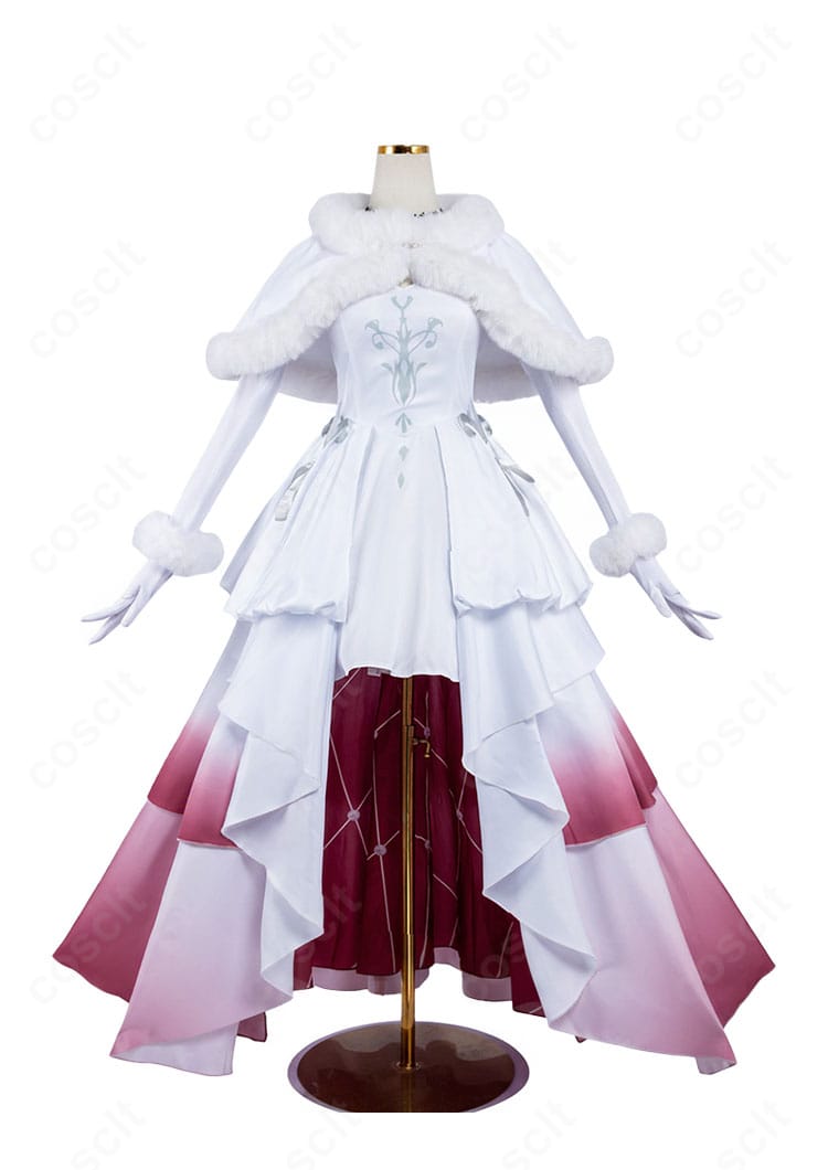 血の女王マリー 2026さっぽろ雪まつりワンピースの正面全体。シルエットと胸元デザインを確認できる画像