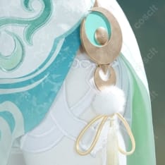 原神 茲白（白馬仙人）衣装一式 高再現で撮影映え、快適な着用感 - 4枚目の画像（サムネイル）