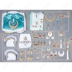 原神 茲白（白馬仙人）衣装一式 高再現で撮影映え、快適な着用感 - 5枚目の画像（サムネイル）