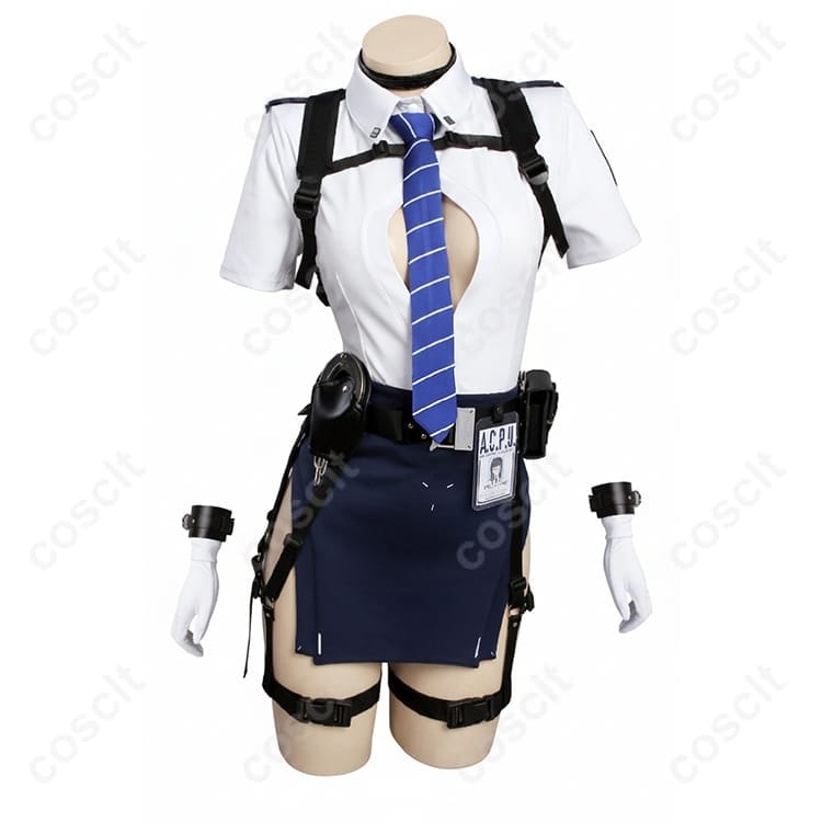 NIKKE D キラーワイフ／シークレットポリス風 高再現コスプレ衣装一式 - 3枚目の画像