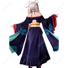 COSCLT 和風ファンタジー紫ドレス｜高発色で撮影映え、長時間も快適なコスプレ衣装 - 2枚目の画像（サムネイル）