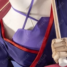 COSCLT 和風ファンタジー紫ドレス｜高発色で撮影映え、長時間も快適なコスプレ衣装 - 5枚目の画像（サムネイル）