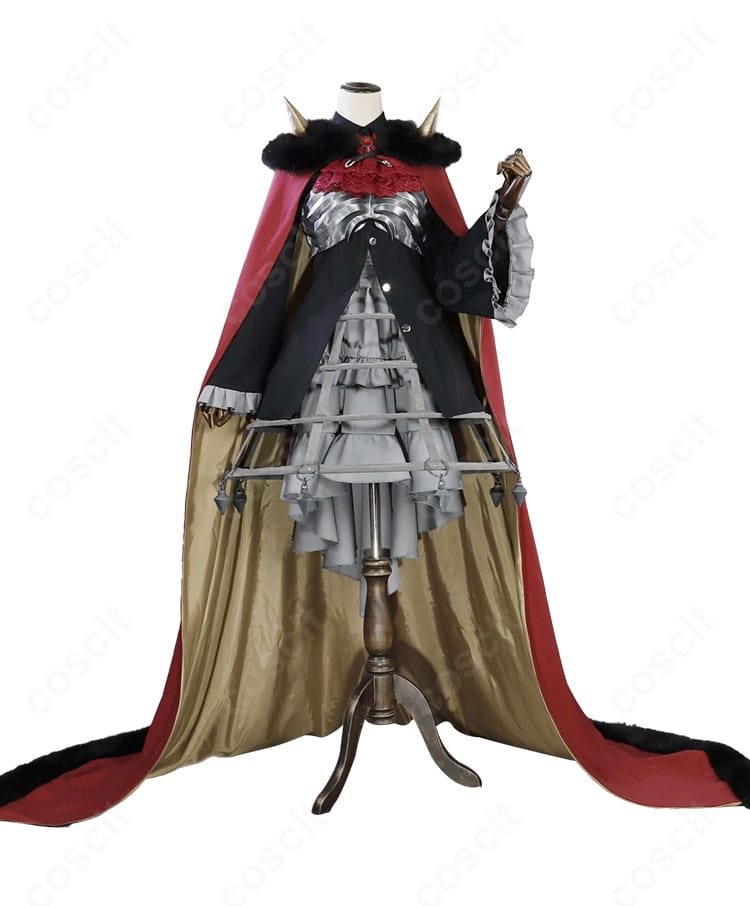 井芹仁菜 RPG風コスプレ衣装の正面全体カット（マント・コート・ワンピース）