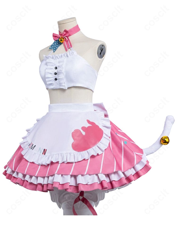 アズールレーン ハムマン 美味しい魔法 メイド衣装の側面シルエット