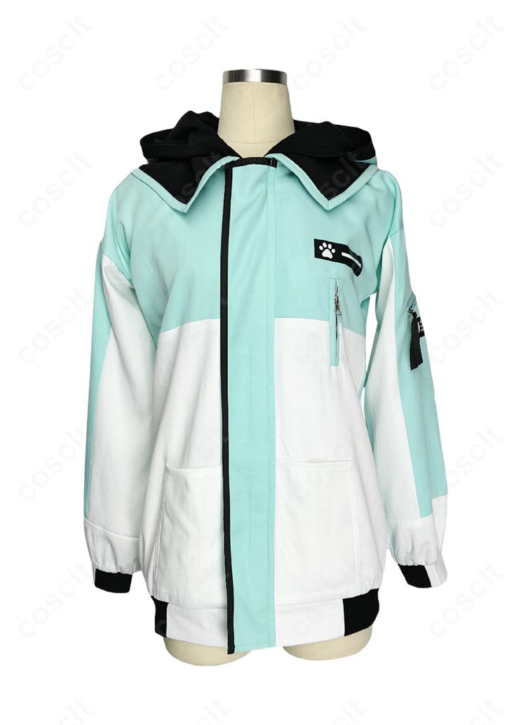 ブルーアーカイブ 才羽モモイ/ミドリ 防寒コートの正面全体画像