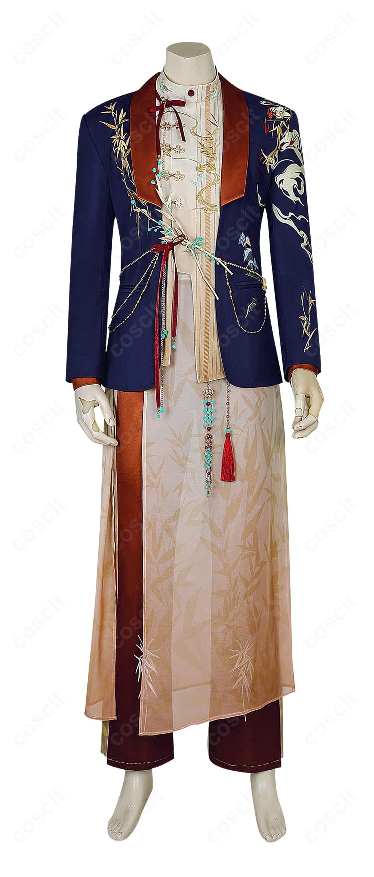 恋と深空 陽を映す霞 コスプレ コート正面と装飾ディテールを確認できる商品画像