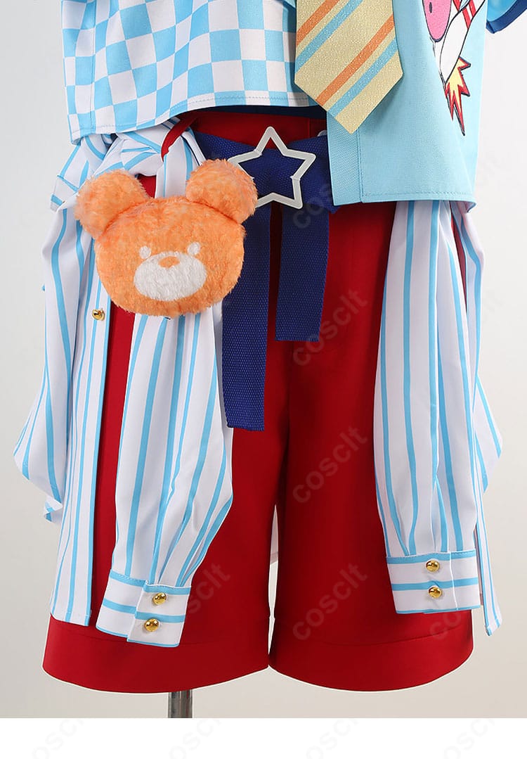 クマクマレスQ衣装の腰部ディテール。ベルトや装飾パーツの配置と質感が分かる画像