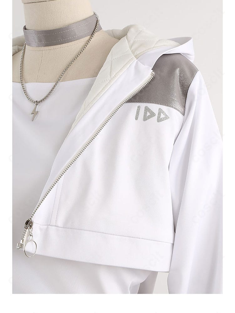 東雲彰人 アクセラレイト衣装の肩・袖装飾のステッチと切り替えラインを示すディテール画像