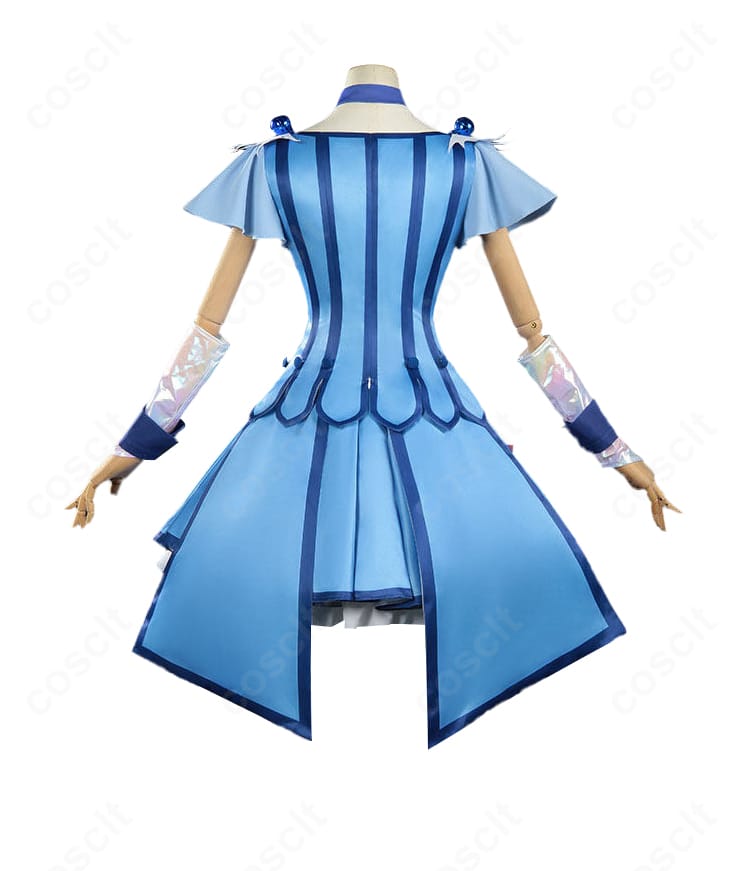 キュアビューティ衣装の背面デザインとウエスト・ポーチ位置の確認カット