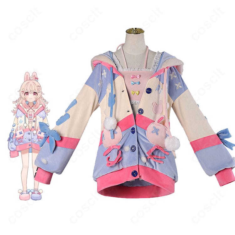 Pipkin Pippa（ピップキン・ピッパ）風コスプレ一式を着用したモデルの全身イメージ