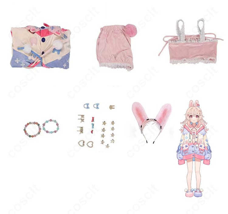 コート・インナー・ショートパンツ・カチューシャ等のセット内容一覧画像