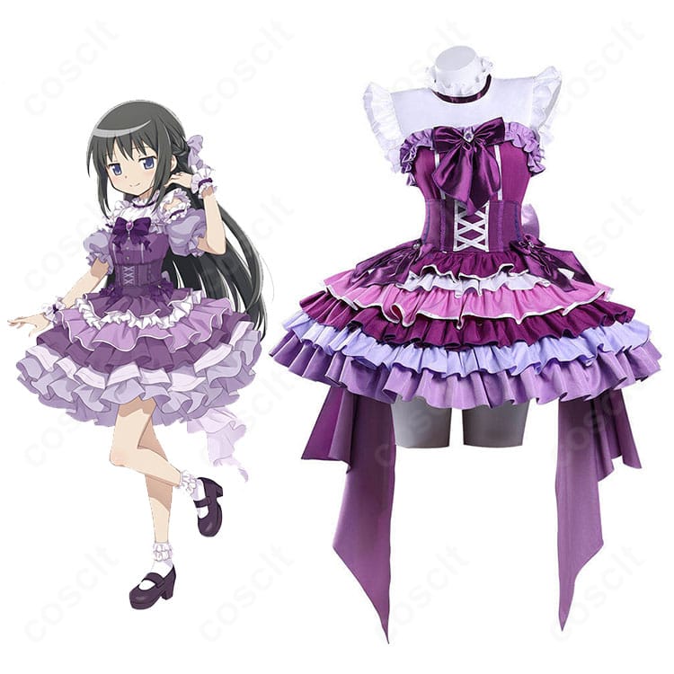 暁美ほむら Magia Exedra アイドル衣装を着用した全身コーデのイメージ写真