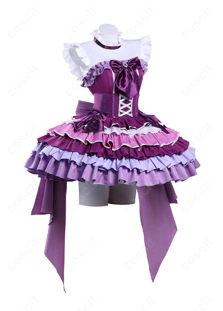 暁美ほむら アイドル衣装の側面シルエットとコルセットラインの確認